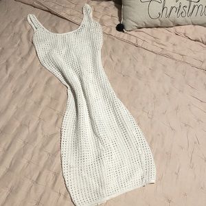 Naked wardrobe white mesh, cover up size small